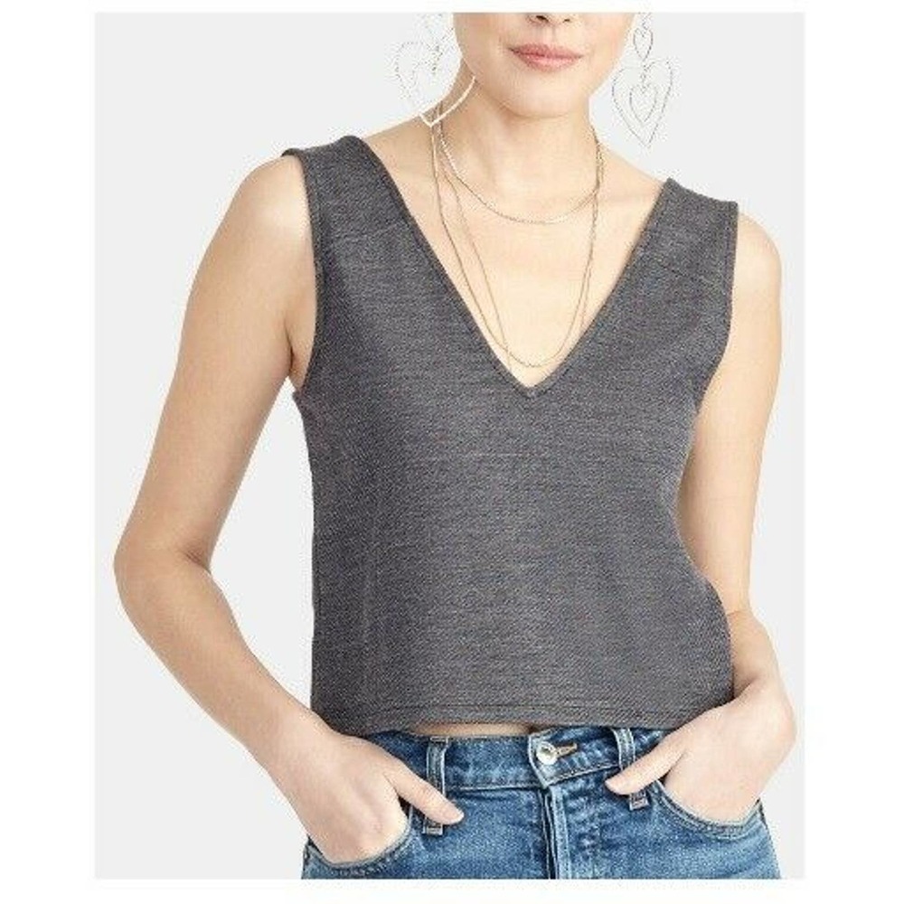 Rachel Roy Blouse Cropped Sleeveless Tank Top XS